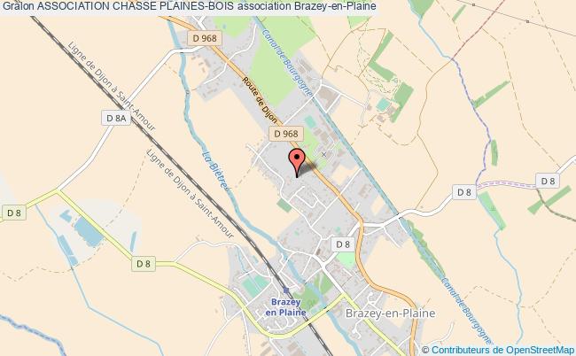plan association Association Chasse Plaines-bois Brazey-en-Plaine