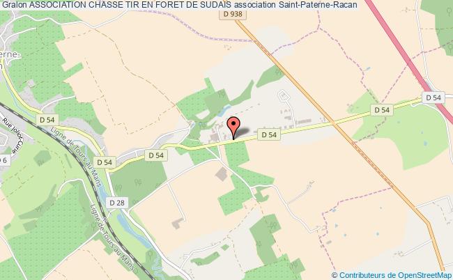 plan association Association Chasse Tir En Foret De Sudais Saint-Paterne-Racan
