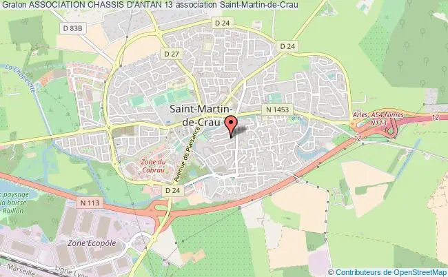 plan association Association Chassis D'antan 13 Saint-Martin-de-Crau