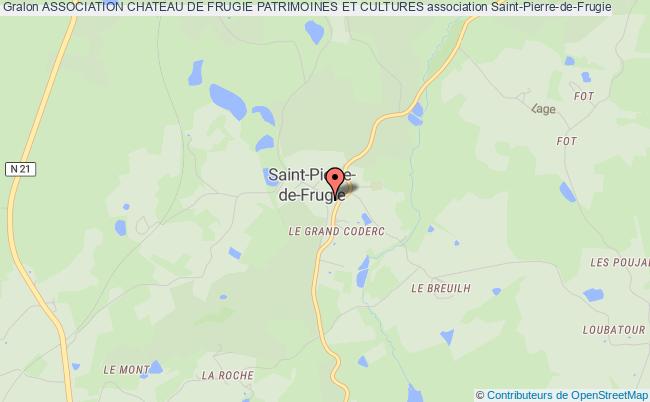 plan association Association Chateau De Frugie Patrimoines Et Cultures Saint-Pierre-de-Frugie
