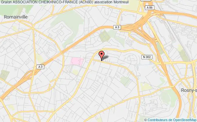 plan association Association Cheikhnico-france (acn93) Montreuil
