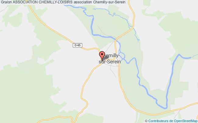 plan association Association Chemilly-loisirs Chemilly-sur-Serein