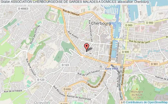 plan association Association Cherbourgeoise De Gardes Malades A Domicile Cherbourg-Octeville
