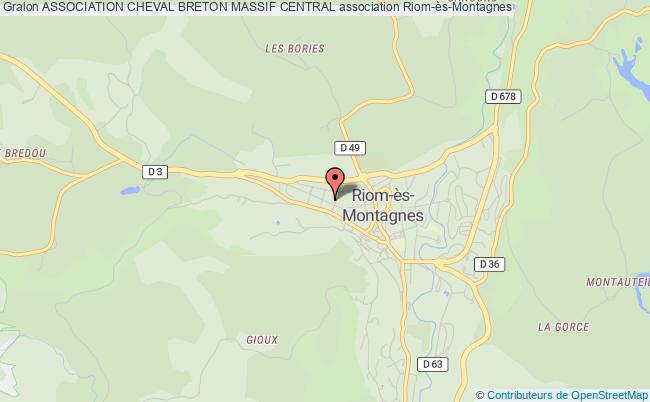 plan association Association Cheval Breton Massif Central Riom-ès-Montagnes