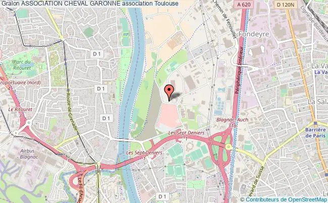 plan association Association Cheval Garonne Toulouse