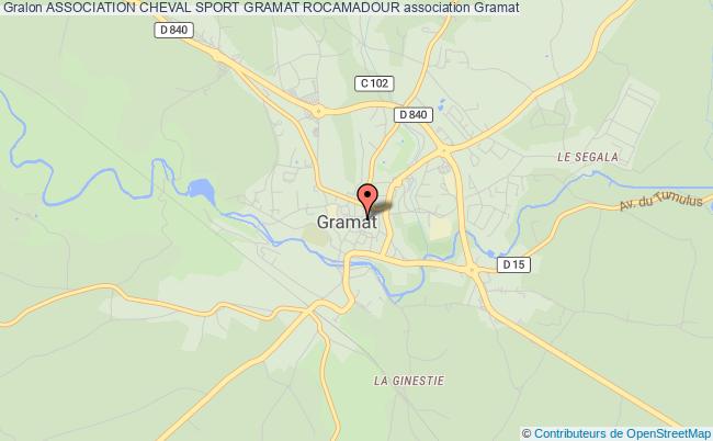 plan association Association Cheval Sport Gramat Rocamadour Gramat