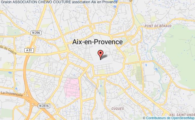 plan association Association Chewo Couture Aix-en-Provence