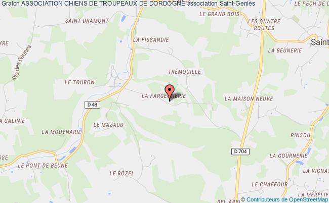 plan association Association Chiens De Troupeaux De Dordogne Saint-Geniès