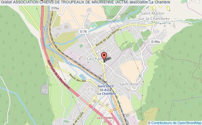plan association Association Chiens De Troupeaux De Maurienne (actm) La  Chambre