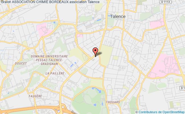 plan association Association Chimie Bordeaux Talence