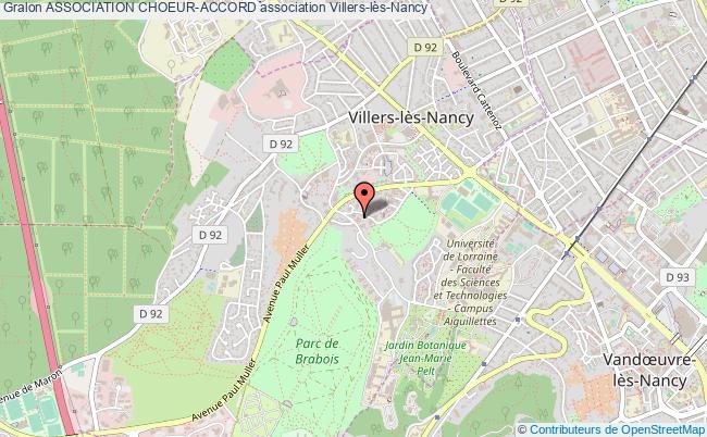 plan association Association Choeur-accord Villers-lès-Nancy