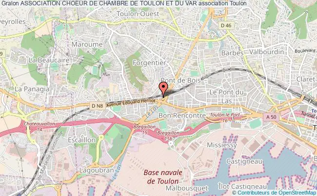 plan association Association Choeur De Chambre De Toulon Et Du Var Toulon
