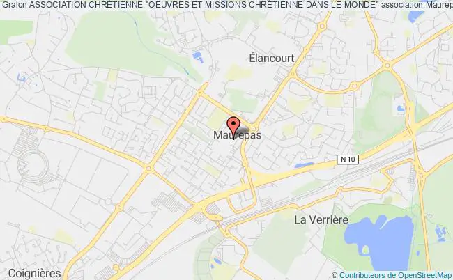 plan association Association ChrÉtienne "oeuvres Et Missions ChrÉtienne Dans Le Monde" Maurepas