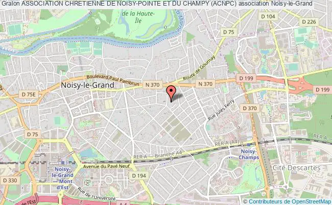 plan association Association Chretienne De Noisy-pointe Et Du Champy (acnpc) Noisy-le-Grand