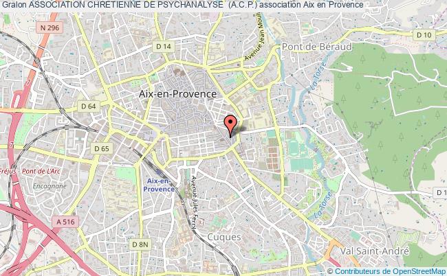 plan association Association Chretienne De Psychanalyse  (a.c.p.) Aix-en-Provence