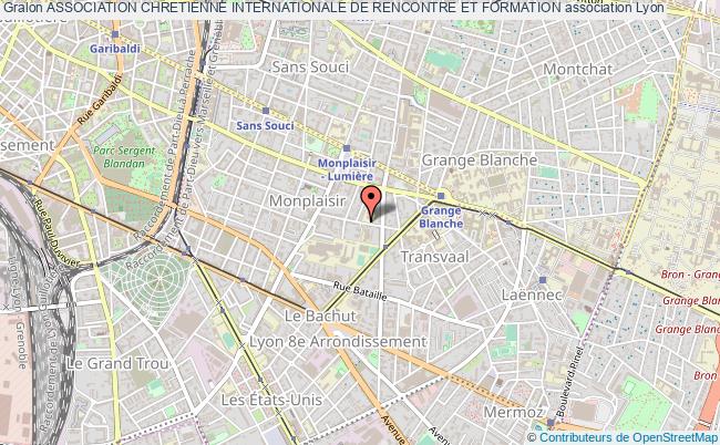 plan association Association Chretienne Internationale De Rencontre Et Formation Lyon