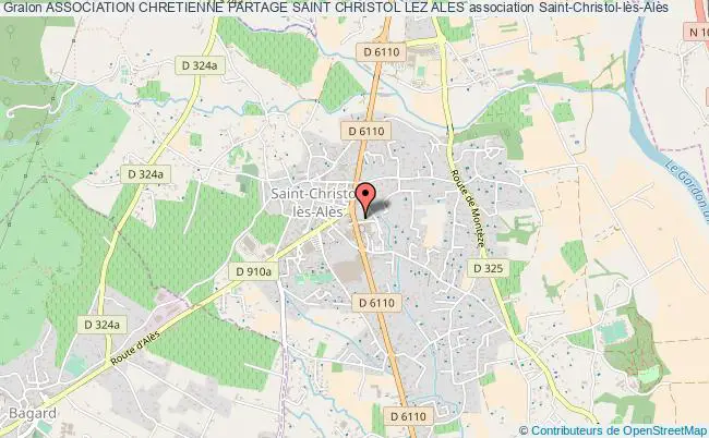 plan association Association Chretienne Partage Saint Christol Lez Ales Saint-Christol-lès-Alès