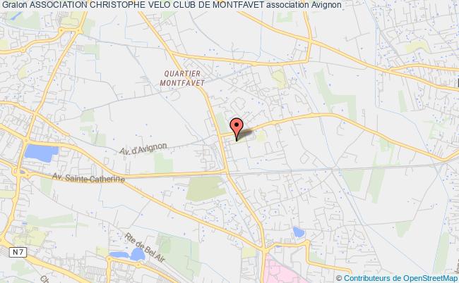 plan association Association Christophe Velo Club De Montfavet MONTFAVET