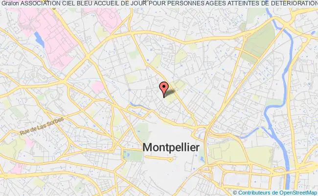 plan association Association Ciel Bleu Accueil De Jour Pour Personnes Agees Atteintes De Deterioration Mentale Montpellier
