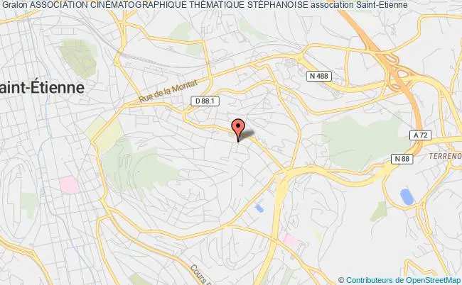 plan association Association CinÉmatographique ThÉmatique StÉphanoise Saint-Étienne