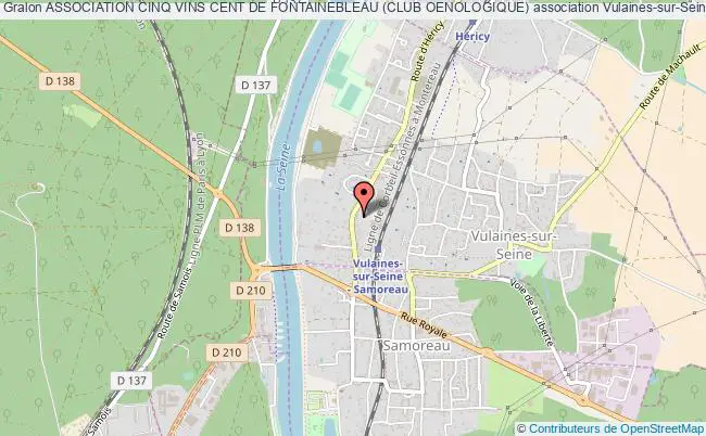 plan association Association Cinq Vins Cent De Fontainebleau (club Oenologique) Vulaines-sur-Seine