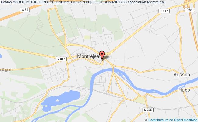 plan association Association Circuit Cinematographique Du Comminges Montréjeau