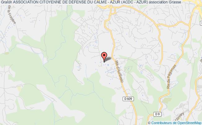 plan association Association Citoyenne De DÉfense Du Calme - Azur (acdc - Azur) Grasse