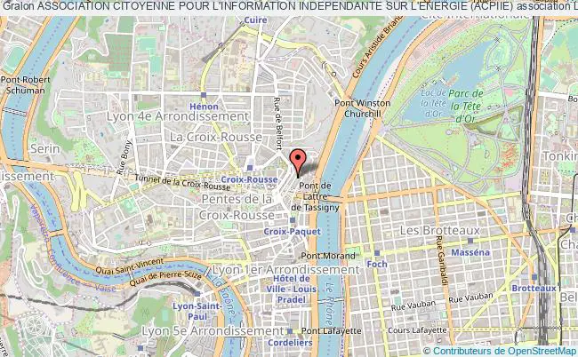 plan association Association Citoyenne Pour L'information Independante Sur L'energie (acpiie) Lyon
