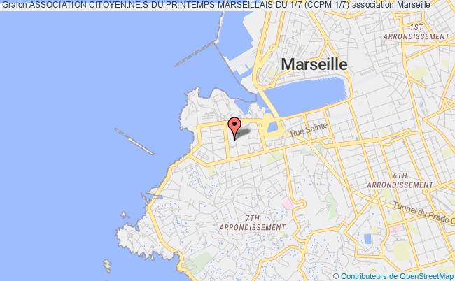 plan association Association Citoyen.ne.s Du Printemps Marseillais Du 1/7 (ccpm 1/7) Marseille 7
