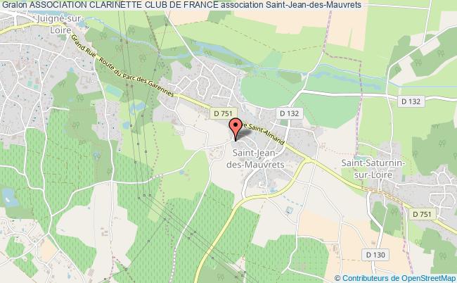 plan association Association Clarinette Club De France Saint-Jean-des-Mauvrets