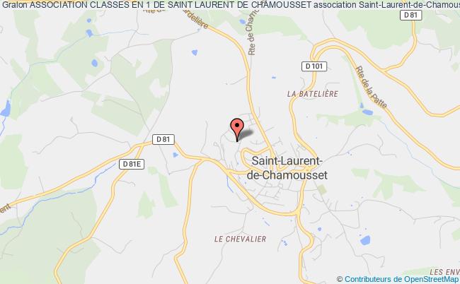 ASSOCIATION CLASSES EN 1 DE SAINT LAURENT DE CHAMOUSSET