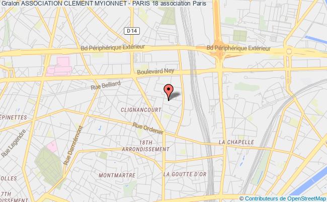 plan association Association Clement Myionnet - Paris 18 Paris