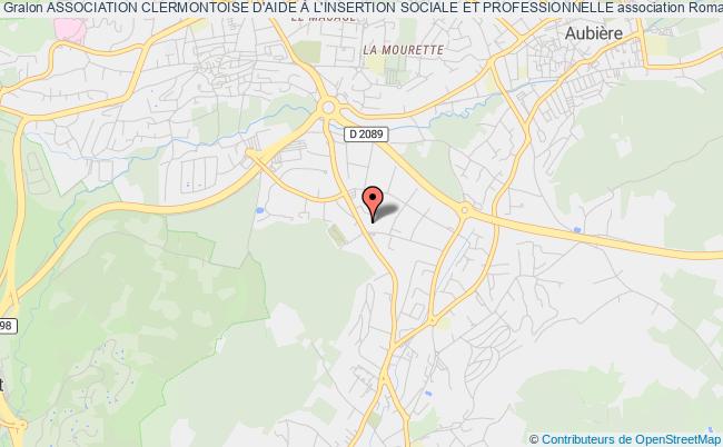 plan association Association Clermontoise D'aide À L'insertion Sociale Et Professionnelle Romagnat