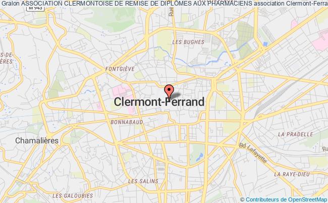 plan association Association Clermontoise De Remise De DiplÔmes Aux Pharmaciens Clermont-Ferrand