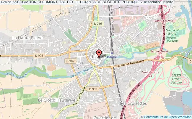 plan association Association Clermontoise Des Etudiants De Securite Publique 2 Issoire