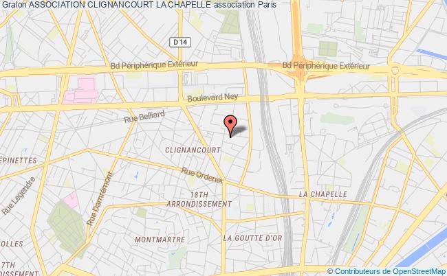 plan association Association Clignancourt La Chapelle Paris