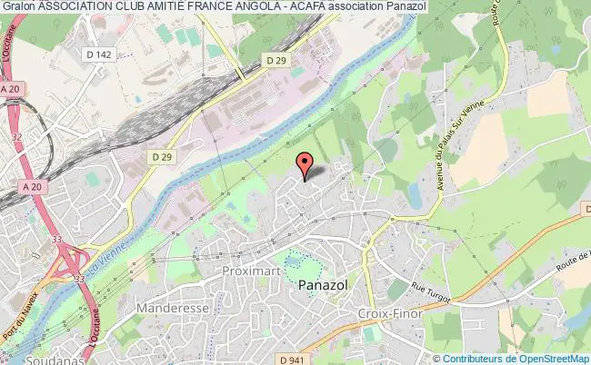 plan association Association Club AmitiÉ France Angola - Acafa Panazol