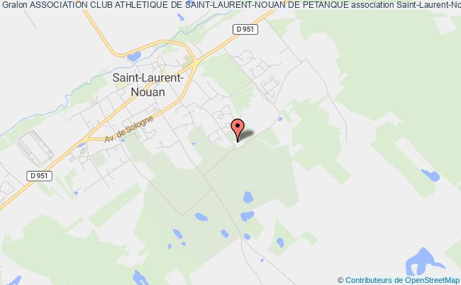 plan association Association Club Athletique De Saint-laurent-nouan De Petanque Saint-Laurent-Nouan