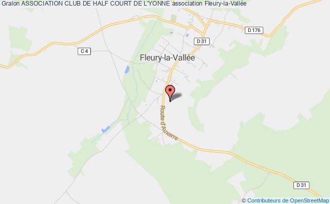 plan association Association Club De Half Court De L'yonne Fleury-la-Vallée