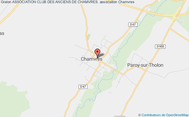 plan association Association Club Des Anciens De Chamvres. Chamvres