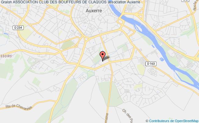 plan association Association Club Des Bouffeurs De Claquos Auxerre