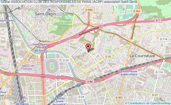 plan association Association Club Des Responsables De Paris (acrp) Saint-Denis