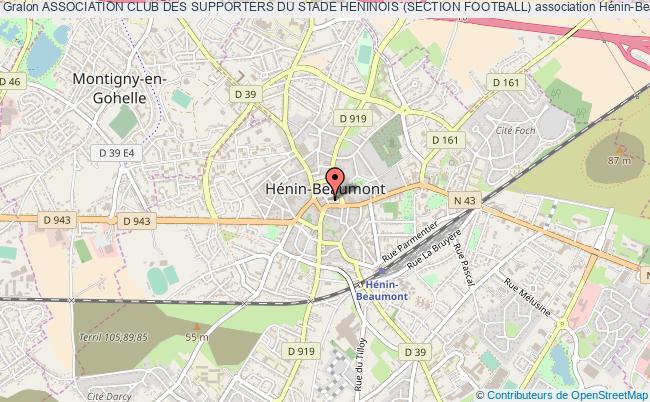plan association Association Club Des Supporters Du Stade Heninois (section Football) Hénin-Beaumont