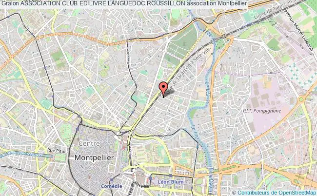 plan association Association Club Edilivre Languedoc Roussillon Montpellier