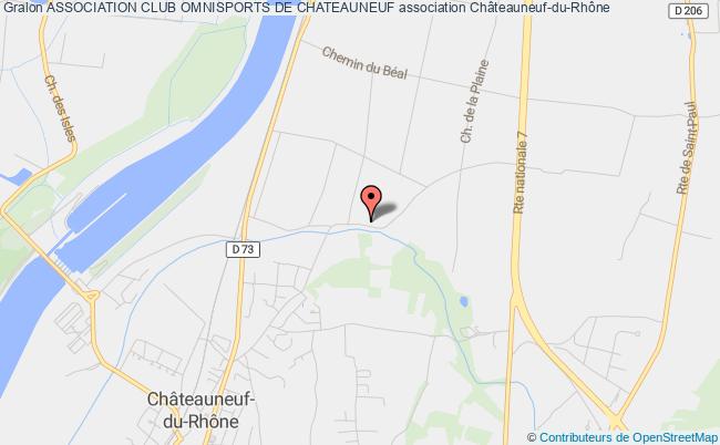 plan association Association Club Omnisports De Chateauneuf Châteauneuf-du-Rhône