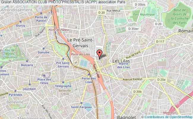 plan association Association Club Photo Presstalis (acpp) Paris 19e