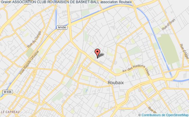 plan association Association Club Roubaisien De Basket-ball Roubaix