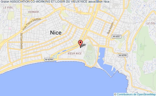 plan association Association Co-working Et Loisir Du Vieux Nice Nice