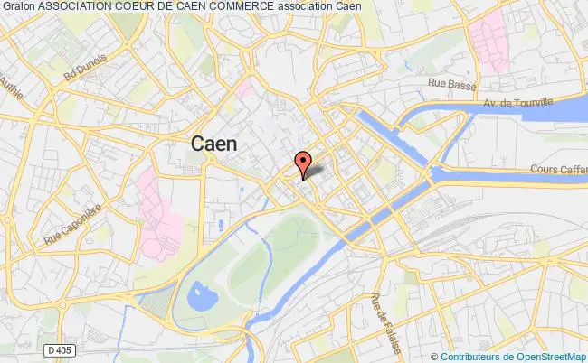 plan association Association Coeur De Caen Commerce Caen