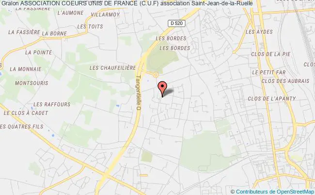 plan association Association Coeurs Unis De France (c.u.f) Saint-Jean-de-la-Ruelle